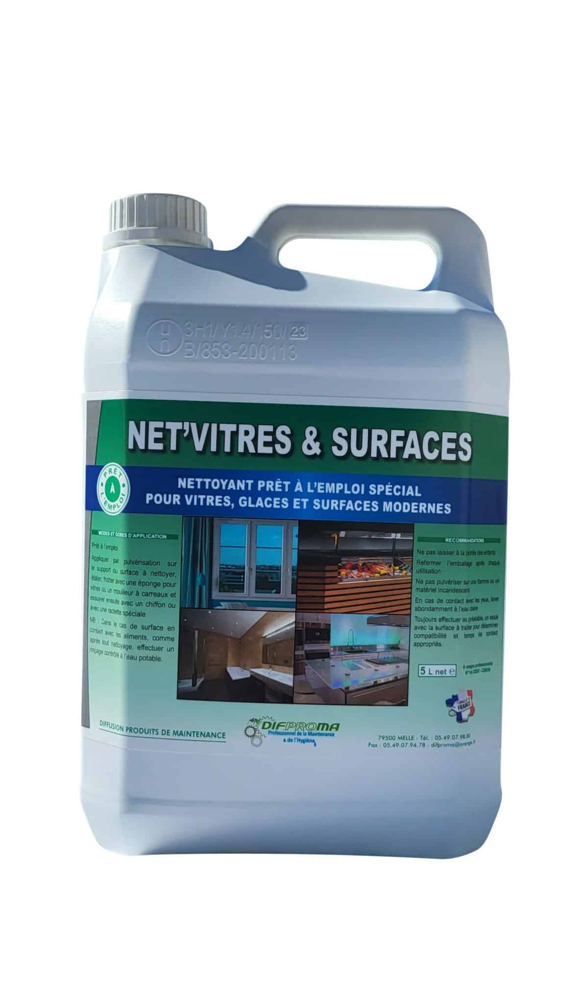 nettoyant vitres et surfaces difproma