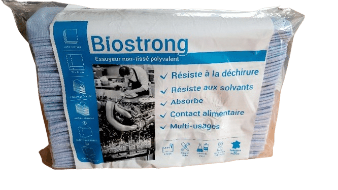 chiffon bleu non tisse